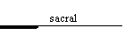 sacral
