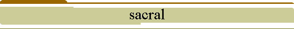 sacral